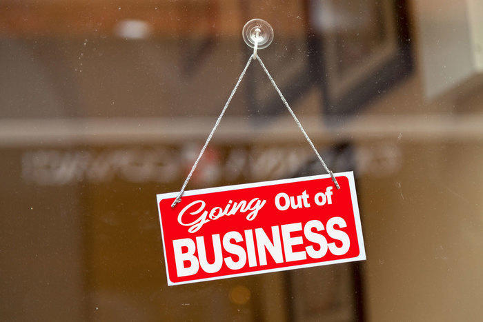 Going out of business sign