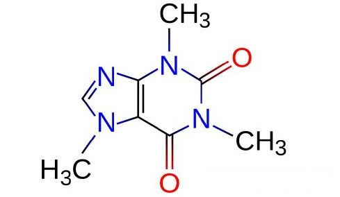 caffeine structure with lone pairs