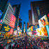 Advertisements in Times Square New York