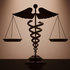 Medical Caduceus Symbol as Scales
