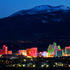 Bright lights of Reno at night